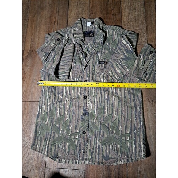 Vintage Rattler Brand Realtree Camo Hunting Shirt Men’s Med Long Sleeve USA Made - Picture 3 of 4
